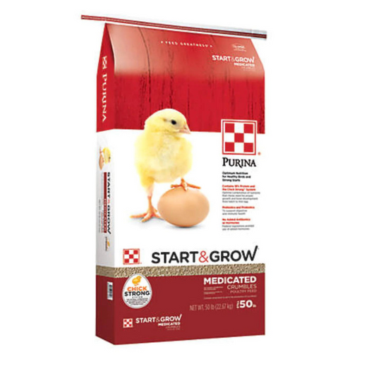 Purina Chick Starter Grower 18% Crumble (Medicated) 50#