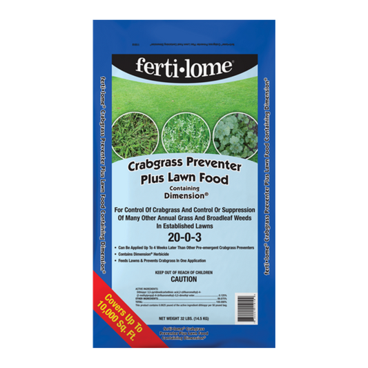 Fertilome Crabgrass Preventer Plus Lawn Food w/ Dimension
